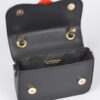 Vegan Top Handle Bag – Structured PU with Mixed Metal