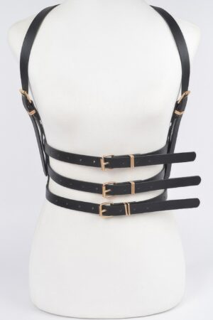 Vegan Leather Harness – Structured Layering Accessory