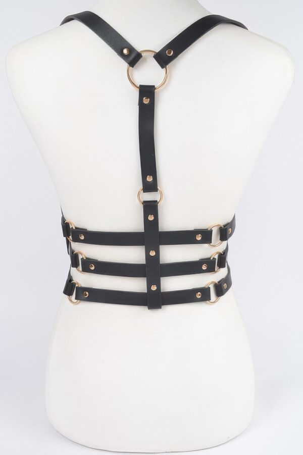 Vegan Leather Harness – Structured Layering Accessory