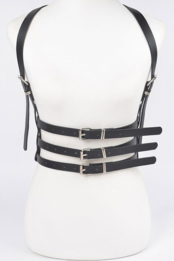 Vegan Leather Harness – Structured Layering Accessory