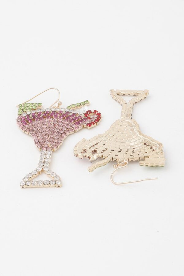 Jeweled Fruit Cocktail Drop Earrings