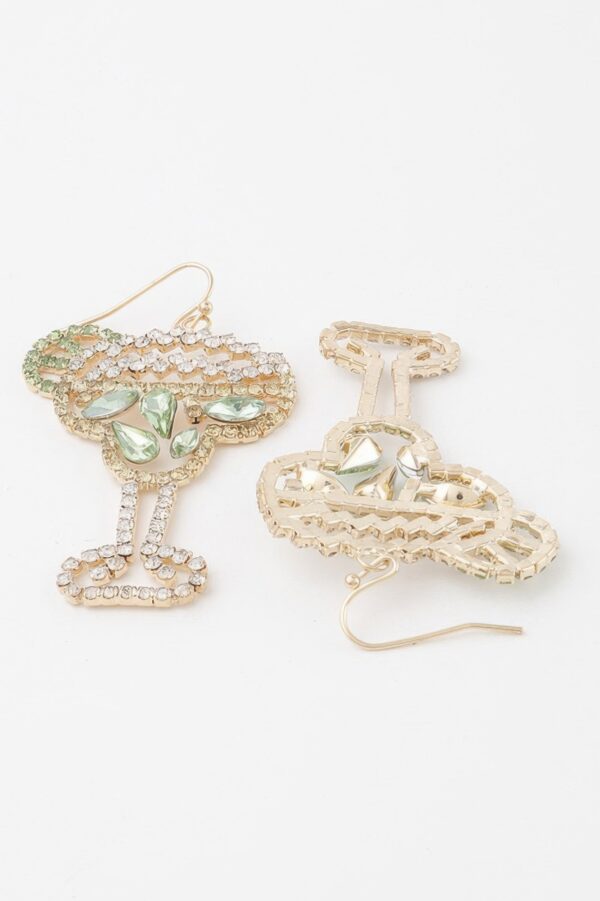 Jeweled Lime Cocktail Drop Earrings – Vibrant Accents