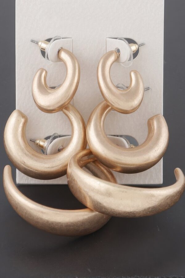 Minimal Open Hoop Earring Set – Open Silhouette