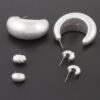 Textured Seashell Earrings Set – 1.4 in Shells
