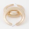 Scaled Indent Hoop Earrings – 2.2 in Textured Hoops