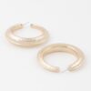 Scaled Indent Hoop Earrings – 2.2 in Textured Hoops