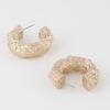 Erosion-Textured Hoop Earrings – 1.2 in