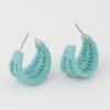 Triple Weaved Hoop Earrings – Textured Mini Hoops