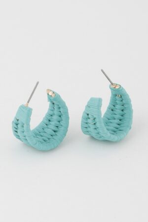 Triple Weaved Hoop Earrings – Textured Mini Hoops