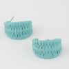Triple Weaved Hoop Earrings – Textured Mini Hoops