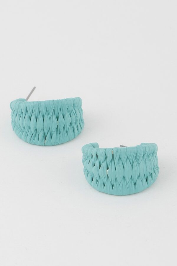 Triple Weaved Hoop Earrings – Textured Mini Hoops