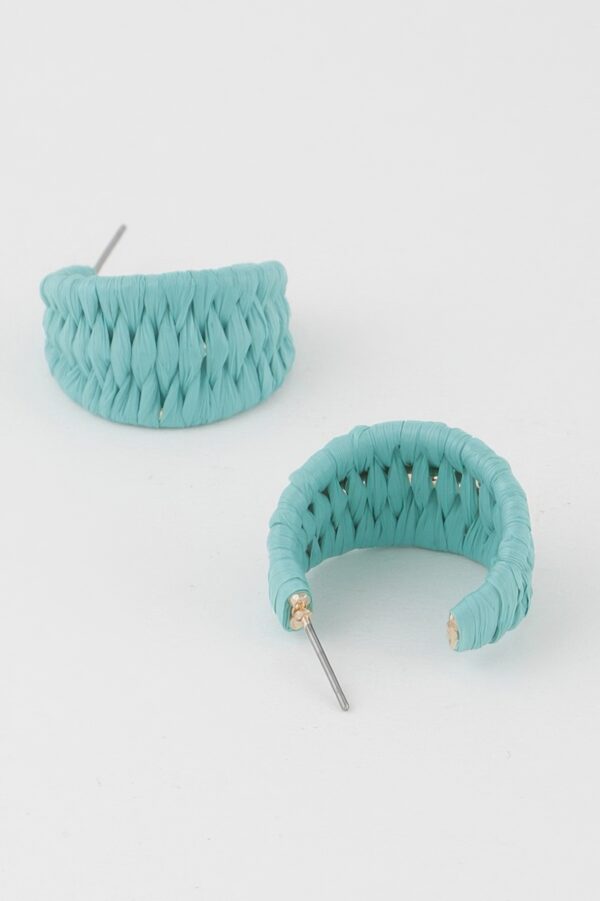 Triple Weaved Hoop Earrings – Textured Mini Hoops