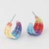 Triple Weaved Hoop Earrings – Textured Mini Hoops