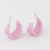 Triple Weaved Hoop Earrings – Textured Mini Hoops