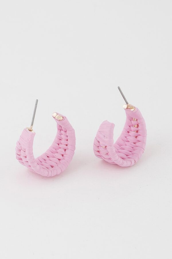 Triple Weaved Hoop Earrings – Textured Mini Hoops