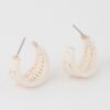 Triple Weaved Hoop Earrings – Textured Mini Hoops