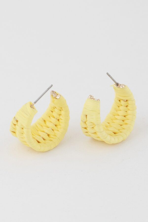 Triple Weaved Hoop Earrings – Textured Mini Hoops