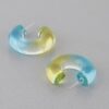 Clear Two-Tone Mini Hoop Earrings – 0.8 in