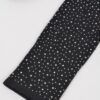 Stone-Embellished Knee-High Acrylic Socks