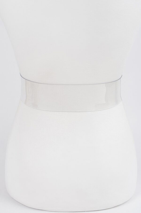 Clear PVC Belt – Metal Buckle Accent