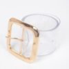 Clear PVC Belt – Metal Buckle Accent