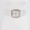 Clear PVC Belt – Metal Buckle Accent