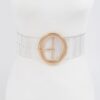 Transparent Round Buckle Belt – Clear PVC