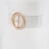 Transparent Round Buckle Belt – Clear PVC
