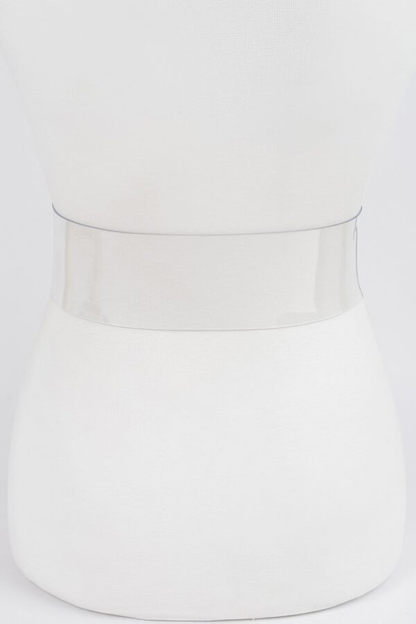 Transparent Round Buckle Belt – Clear PVC
