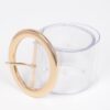 Transparent Round Buckle Belt – Clear PVC
