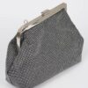 Rhinestone Frame Party Clutch – Structured Sparkle