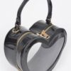 Heart-Shaped Clear Crossbody Bag – PVC & PU