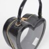 Heart-Shaped Clear Crossbody Bag – PVC & PU