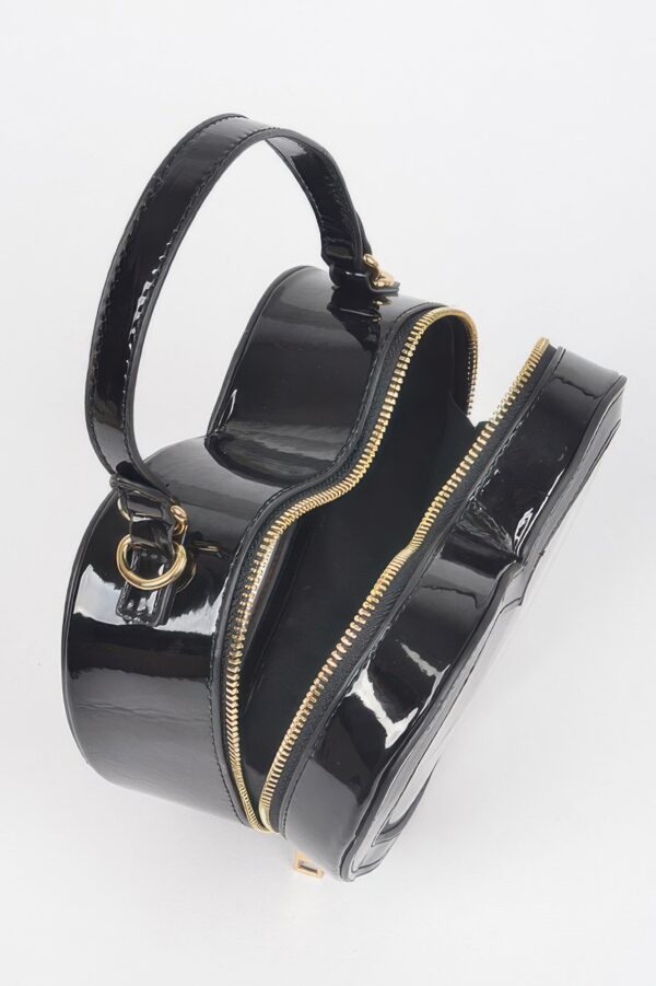 Heart-Shaped Clear Crossbody Bag – PVC & PU