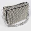 Oversized Rhinestone Bag with Link Chain Strap