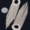 Rhinestone Fringe Drop Earrings – Cascading Strands