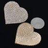 Rhinestone Heart Stud Earrings – Sparkling Heart Accent