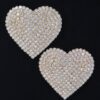 Rhinestone Heart Stud Earrings – Sparkling Heart Accent