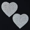 Rhinestone Heart Stud Earrings – Sparkling Heart Accent