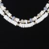 Layered Two-Tone Disk Necklace – 14-inch Short Chain