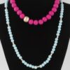 Two-Toned Beaded Long Necklace – Layered Silhouette