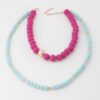 Two-Toned Beaded Long Necklace – Layered Silhouette