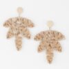 Threaded Leaf Drop Earrings – Elongated Silhouette