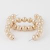 Beaded Ornament Hoop Earrings – Textured Statement Hoops