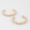 Beaded Ornament Hoop Earrings – Textured Statement Hoops