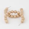 Multi Beaded Hoop Earrings – Medium Textured Hoops