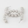 Multi Beaded Hoop Earrings – Medium Textured Hoops