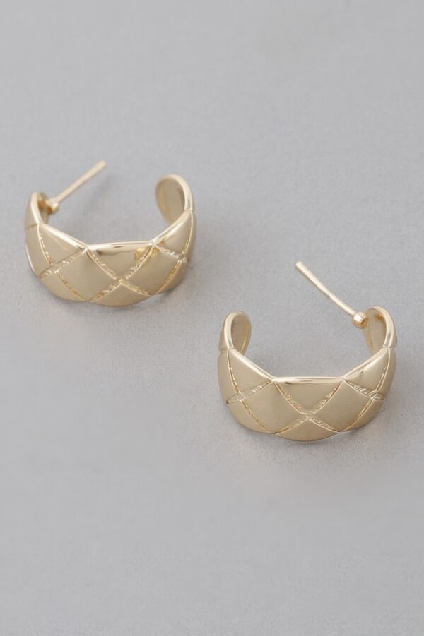 Diamond-Cut Hoop Earrings – Mini Reflective Hoops
