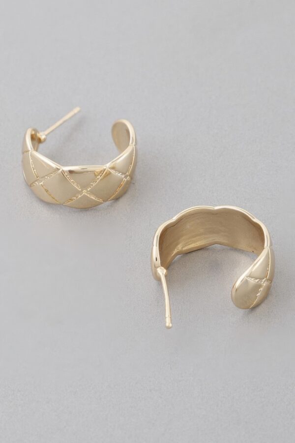 Diamond-Cut Hoop Earrings – Mini Reflective Hoops