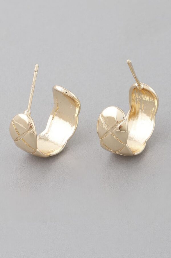 Diamond-Cut Hoop Earrings – Mini Reflective Hoops